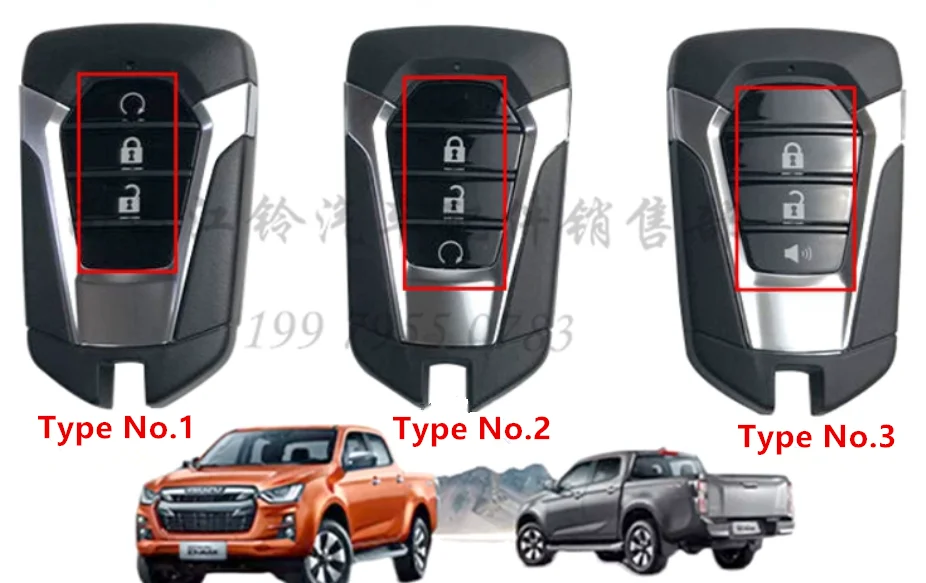 Original Car Smart Remote Key for Isuzu MU-X MUX mu-x D-Max DMAX D-MAX Car Genuine Intelligent Remote Key