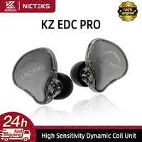 KZ EDC PRO IEM Earphones HIFI Bass In-ear Wired Headphones Dynamic Driver Monitor Earbuds with Detachable Audio Cable KZ EDX PRO