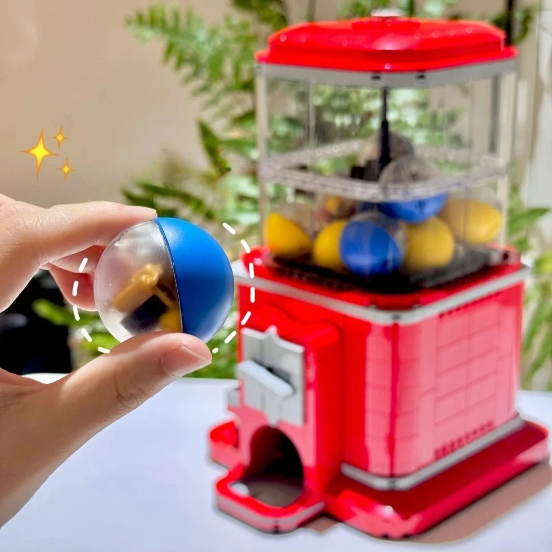 Distributeur automatique de blocs de construction, jeu à pièces de monnaie, Compatible avec les particules Legoed, adapté aux cadeaux de noël 21358