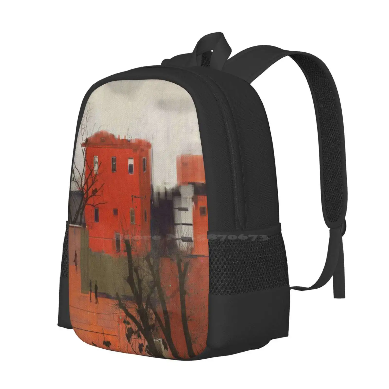 Sac à dos Red House Corel Painter pour étudiants, sac de conception de motifs