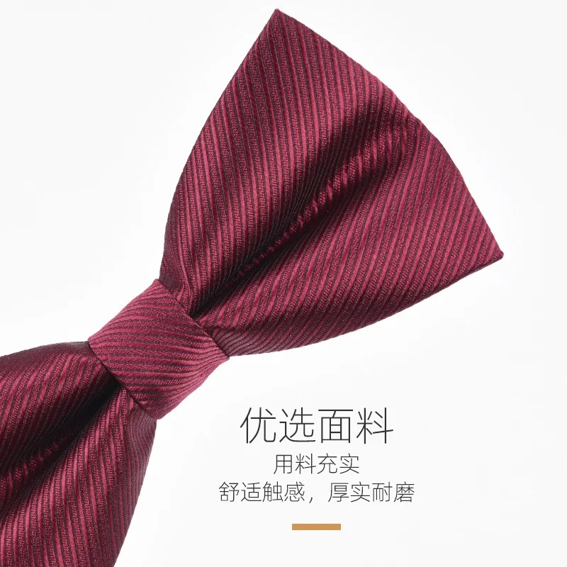 Men's bow tie men's wedding groom best man red suit shirt British high-end Korean bow women's fashion