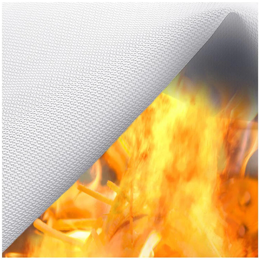 Fire Blanket Fiberglass Fire Blanket Flame Retardant Protection Emergency Fire Blanket for Kitchen Fireplace Grill Car Camping