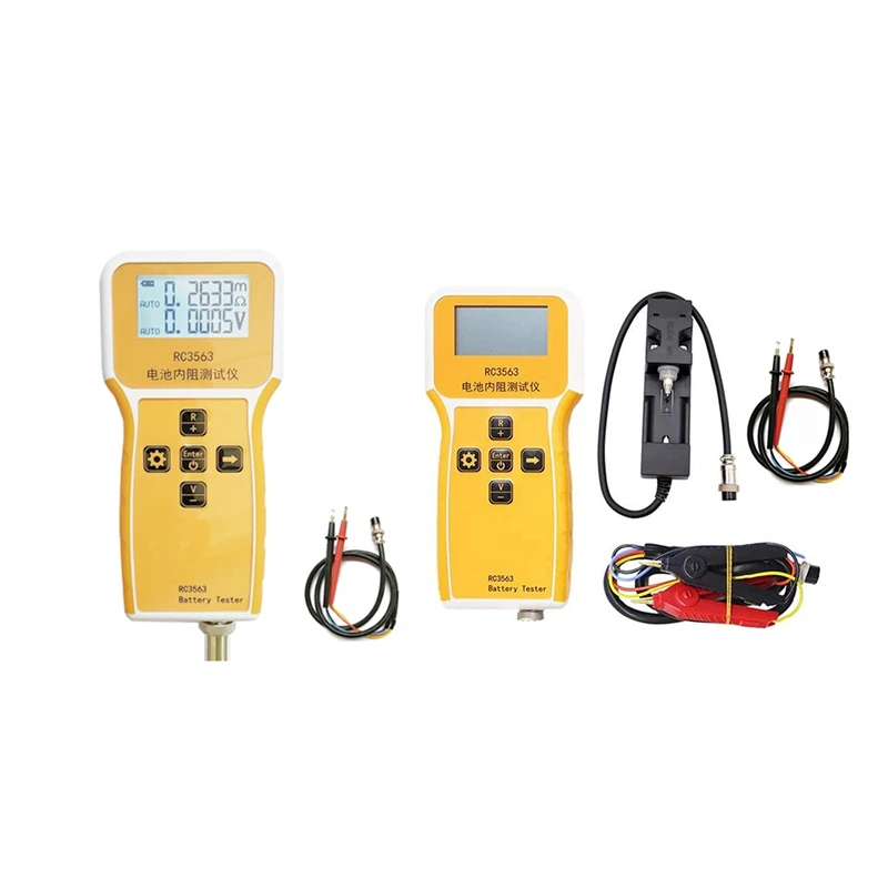 

ABKD RC3563 Внутреннее сопротивление батареи Напряжение 3-значный тестер батареи Настоящий четырехпроводной детектор литиевых батарей переменного тока