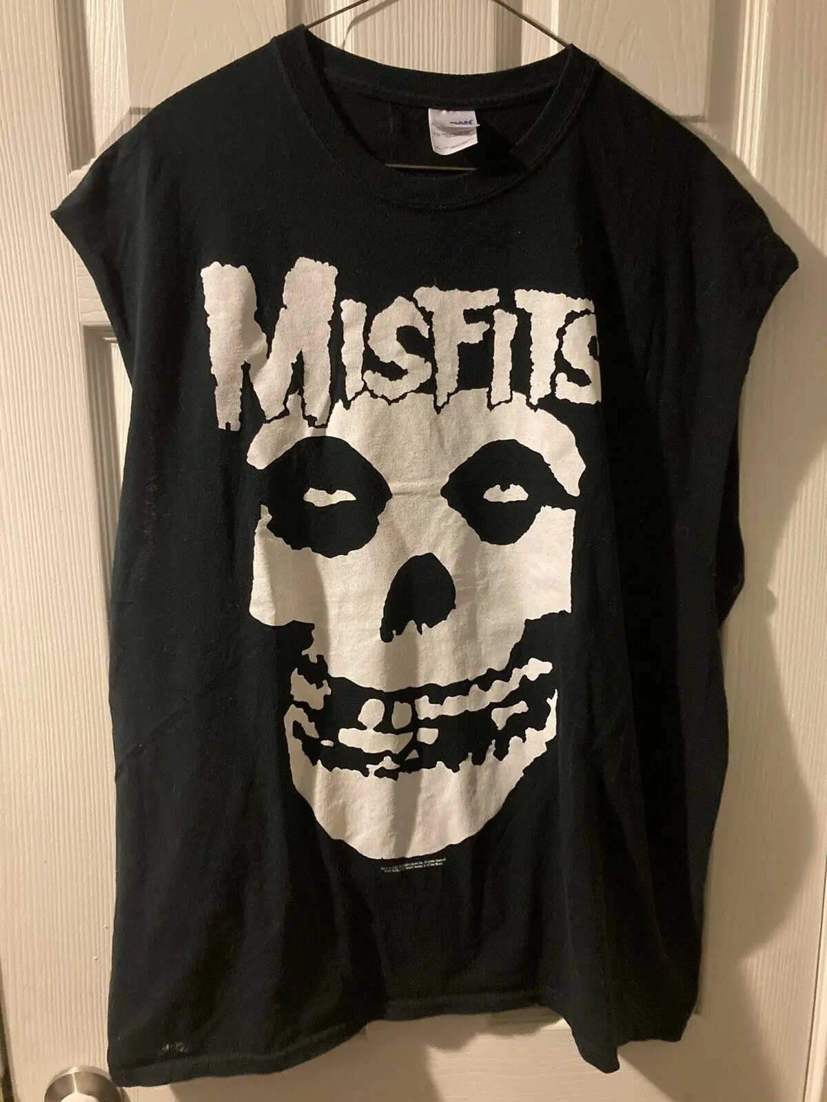 Vintage 2002 Misfits T-Shirt Band Fiend Ghost  Tank Top Sleeveless Cutoff Large