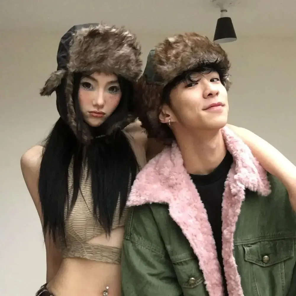 Gorro con orejeras de aviador, cazador de invierno, cálido, impermeable, para discoteca, esquí, gorro de bombardero, forro polar grueso, protectores de orejas cálidos, 1 ud.