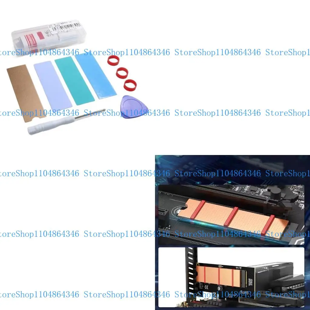 

5asd Copper Cooling Plate For 2280 M.2 Solid Disks Precise Engineered Heat Spreader Enhances Cooling Wide Compatibility