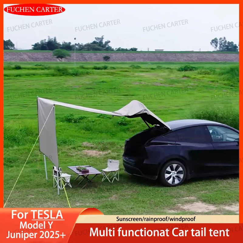 

Палатка-тент для багажника Tesla Model Y Juniper, водонепроницаемая, с навесом, расширяемая, солнцезащитная, для кемпинга