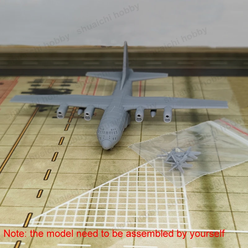1PCS C-130J Super Hercules Transport Aircraft Model 1/700 350 Scale Modern Tactical Airfreighter DIY Plane Toys for Collection