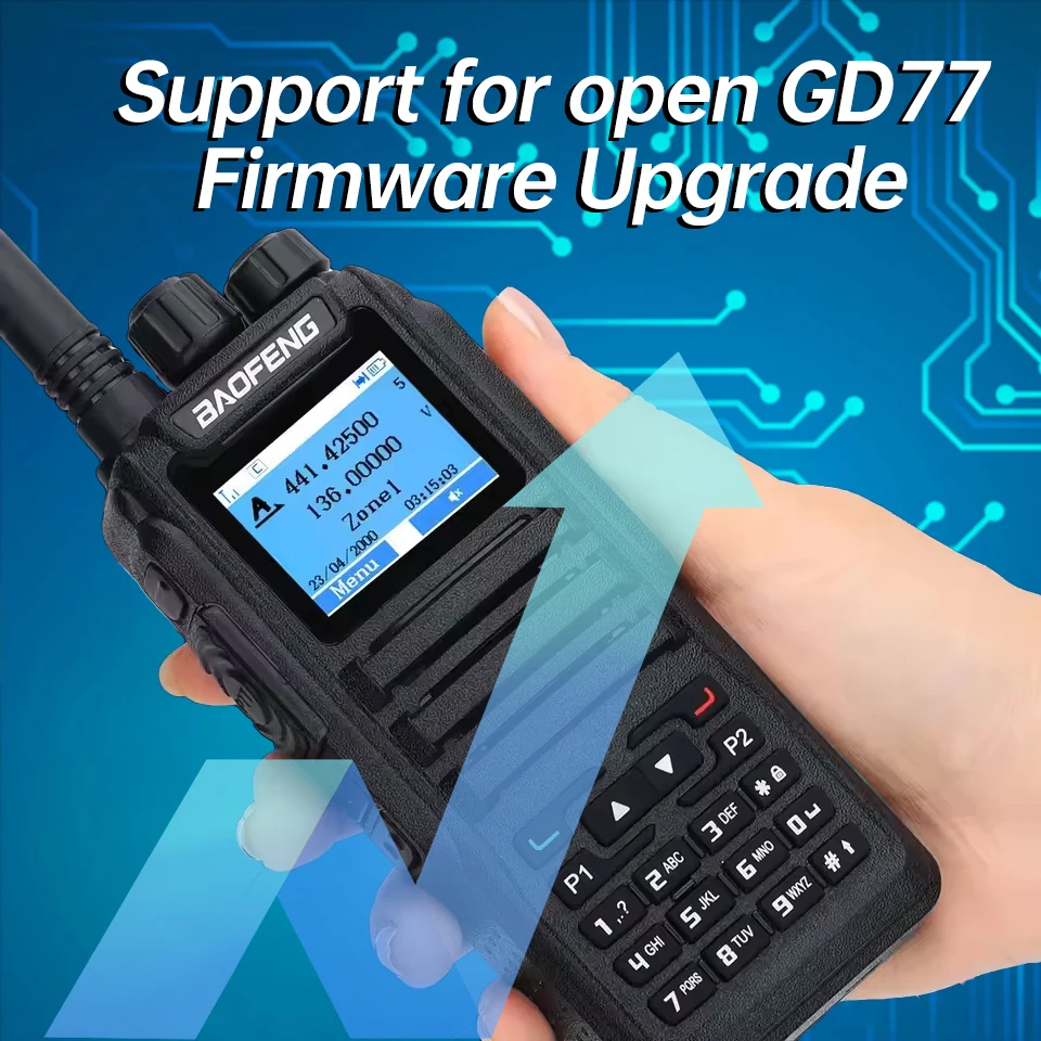 1PC Baofeng DMR-1701 Digital Walkie Talkie Dual Mode Analog Two Way Radio Open GD77 Adios Tier 1&2 Dual-Time Slot DM1701 Ham Dua image 3