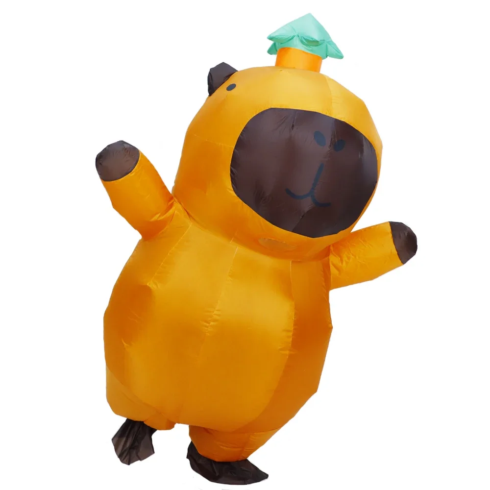 

Inflatable Capybara Mascot Costume Cartoon Animal Carnival Halloween Cosplay Fancy Dress Funny Performance Inflated Garment New