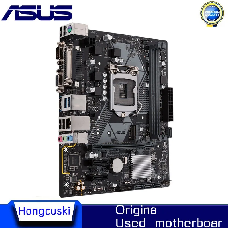 For ASUS PRIME H310M-D R2.0 Used original motherboard Socket LGA 1151 DDR4 H310 Desktop Motherboard