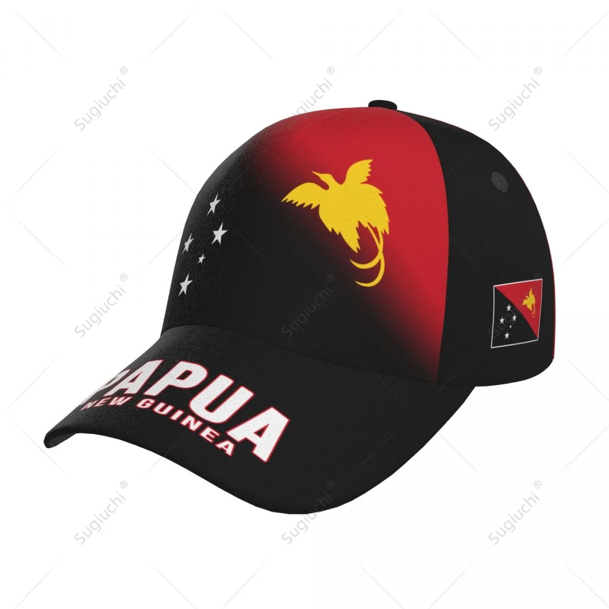 Unisex Baseball Cap Hat Papua New Guinea Flag Gradient 3D Printing for Tennis Outdoor Bike Bicycle Golf Baseball Sports Fans