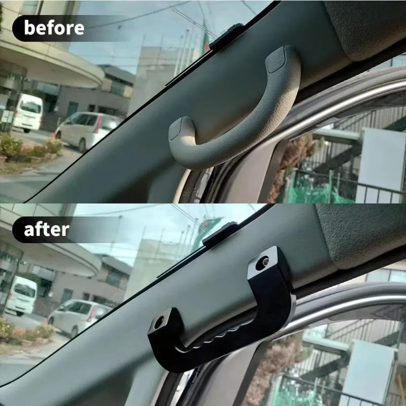 Applicable for Toyota Hiace Car Interior Door Handle Aluminum Alloy Roof Grab Handles Automobile Interior Modified Accessories