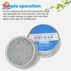 1pcs Soldering Iron Tip Refresher Non-stick Tin Solder Cream Clean Paste Oxide Solder Iron Tip Refresh Tip Tinner Activator 6g