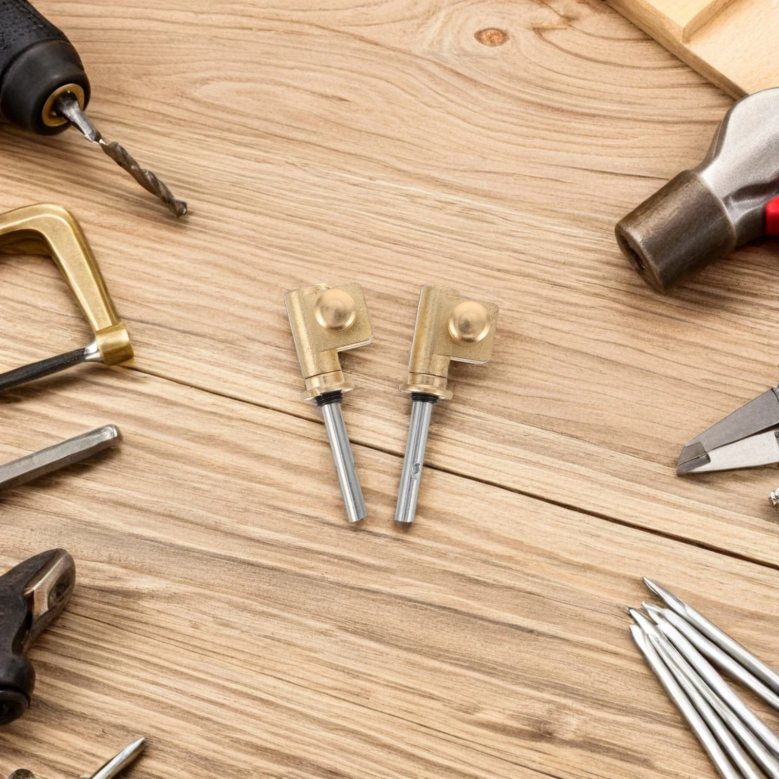 

1Pair Erhu Mechanical Metal Shaft Replacement Tuning Peg Accessories for String Instrument Easy Adjustment Accurate Fine Tuning