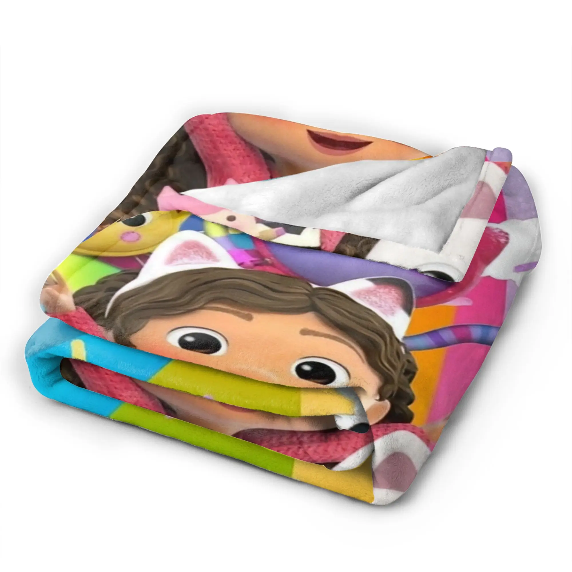 Gabbysed dollhouses Blanket Quality Warm  Bedding Throws Autumn Girls Boys Outdoor Pattern Bedspread