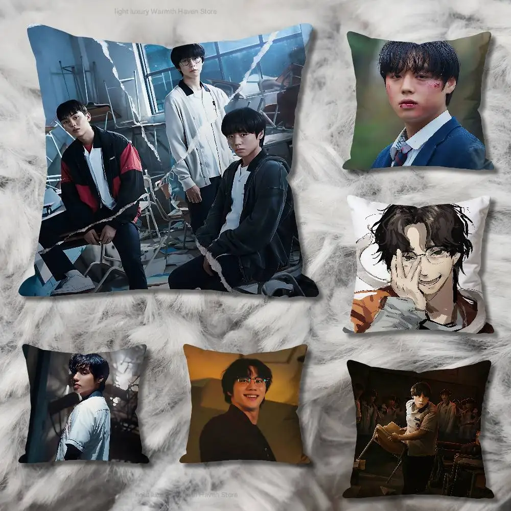 W-Weak H-Hero C-Class Anime Celebrity Merchandise All-Match Printed Pillow Case Sofa Car Office Room Decoration Protector
