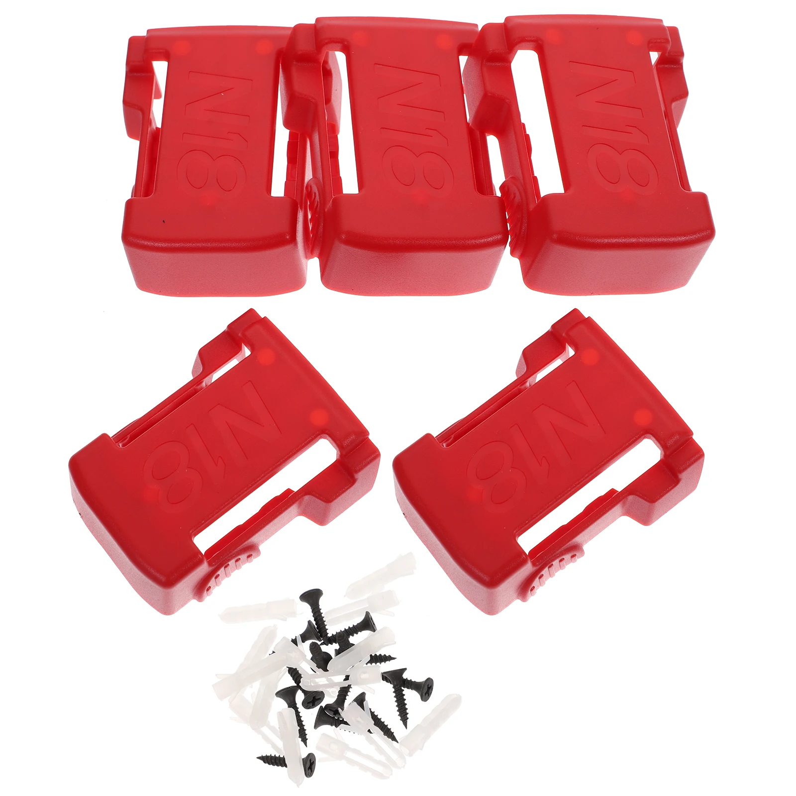 

5pcs Storage Mount Shelf Holder Dock Electric Abs Plastic Mounts Work Hanger for Drill Power Tool ganizers
