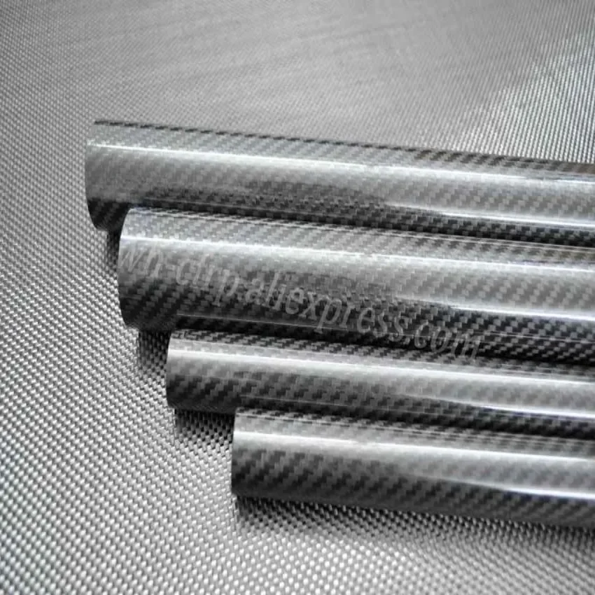 3k Carbon Fiber Tube x 1000mm OD 30mm 32mm 33mm 34mm 35mm 36mm 38mm 40mm 42mm 44 45mm 46mm 48 50mm 55 60mm with 100% full carbon