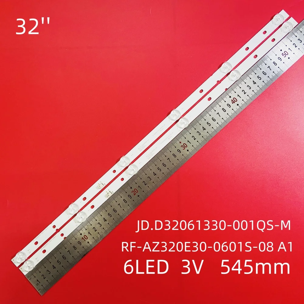 2PCS/Set New LED TV's Illumination Bars For SUPRA STV-LC32ST1000W Backlight Strips RF-AZ320E30-0601S-08 A1 A2 YAL13-00630300-29