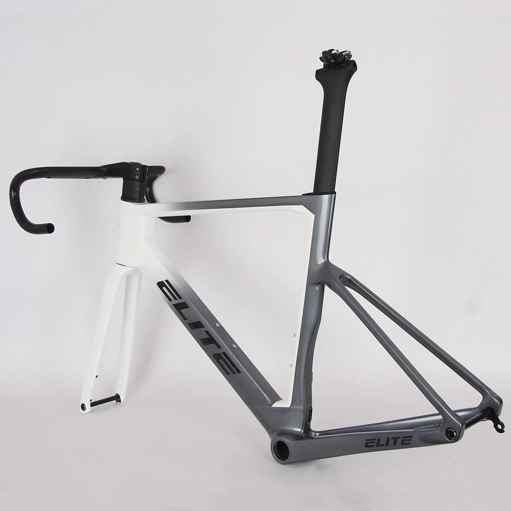 

Карбоновая рама шоссейного велосипеда ELITE R52, рама шоссейного велосипеда из углеродного волокна, дисковый тормоз T1000, полный внутренний трос с рулем