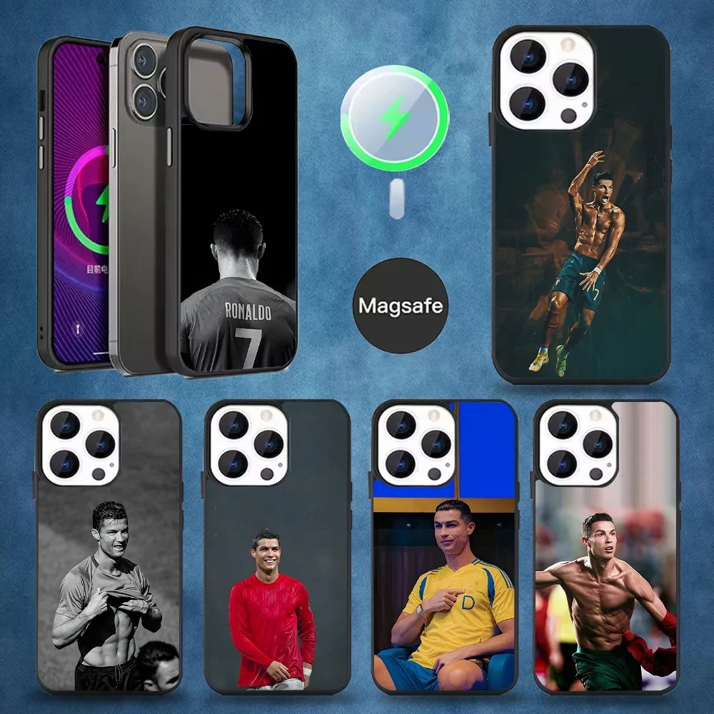 

R-Ronaldo Cool CR7 football Phone Case For iPhone 16,15,14,13,12,11,Pro,Max,Plus,Mini,Magsafe,Magnetic Wireless Charging Case