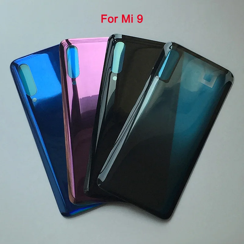 Cubierta trasera de la batería para Xiaomi Mi 9 Mi9, cristal trasero 3D, carcasa trasera para Xiaomi Mi 9