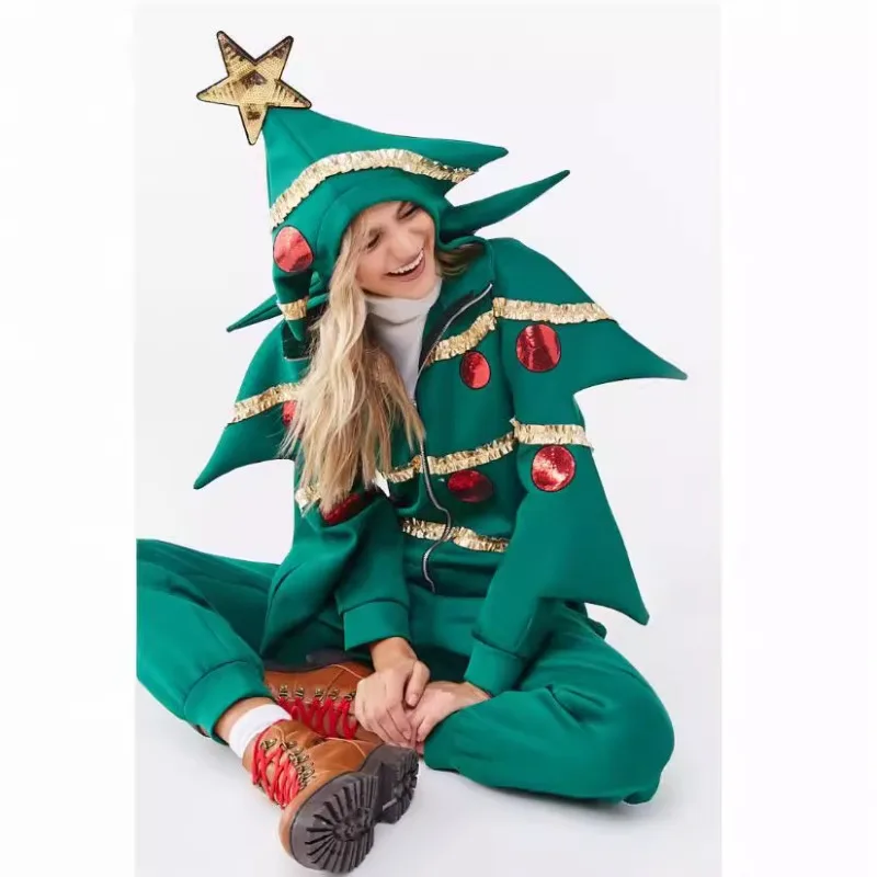 New Christmas sweatshirts, Christmas tree costumes and stage costumes