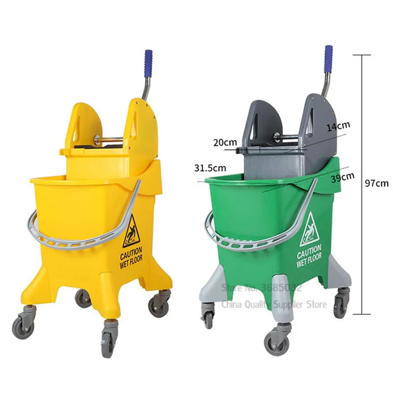 

Double-barrel squeezed water truck hand-pressed mop squeezing water mopping cleaning bucket hotel cleaning car