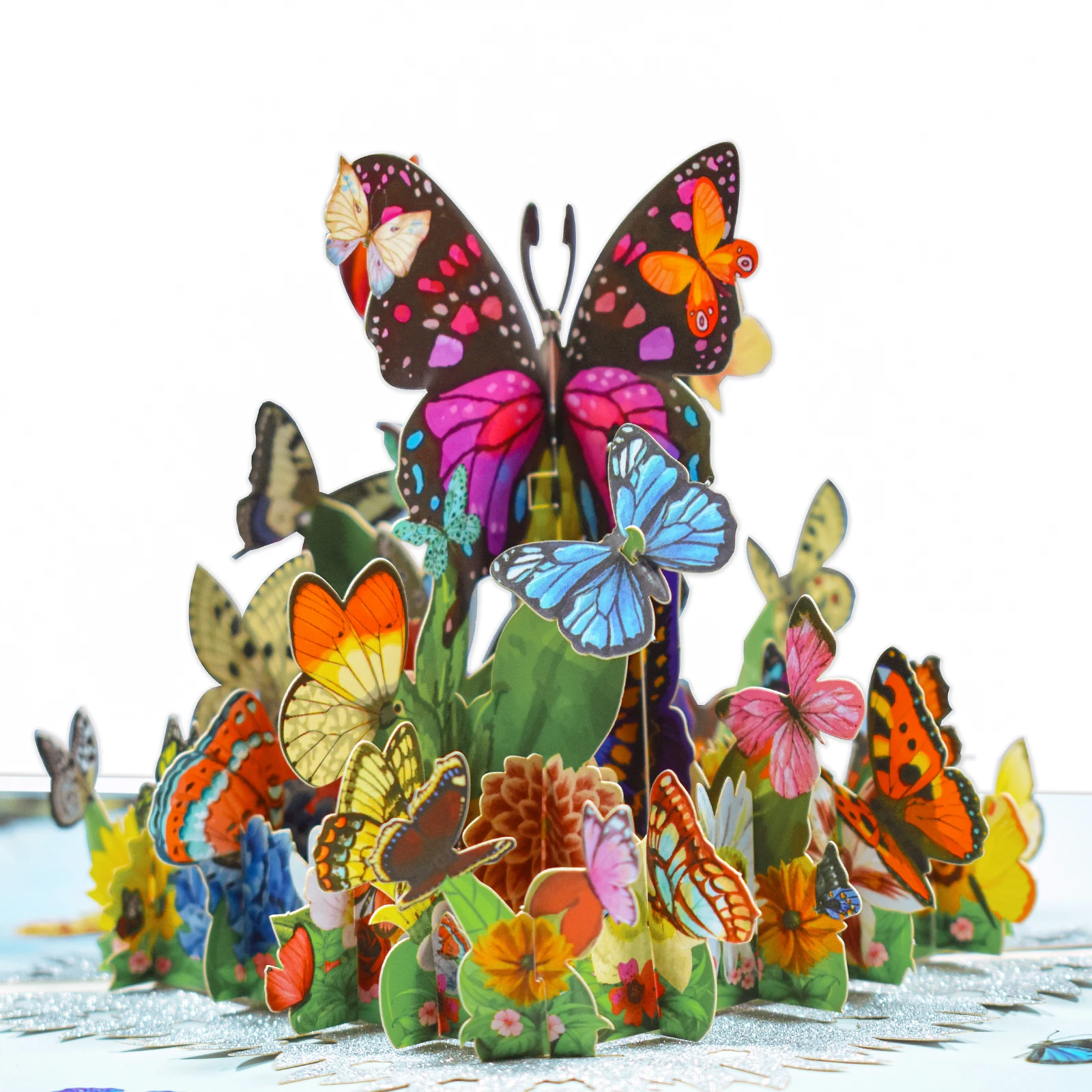 3D Butterfly Pop Up Card for Anniversary Mothers Day Birthday Get Well Sympathy All Occasions Greeting Cards