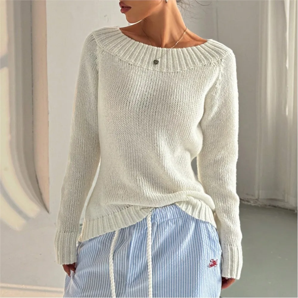 Winter Kleidung Frau Einfarbig Zieht Femmes Bequeme Gestrickte Pullover Alle-spiel Lose Einfache Stil Pullover Trendy Pendeln