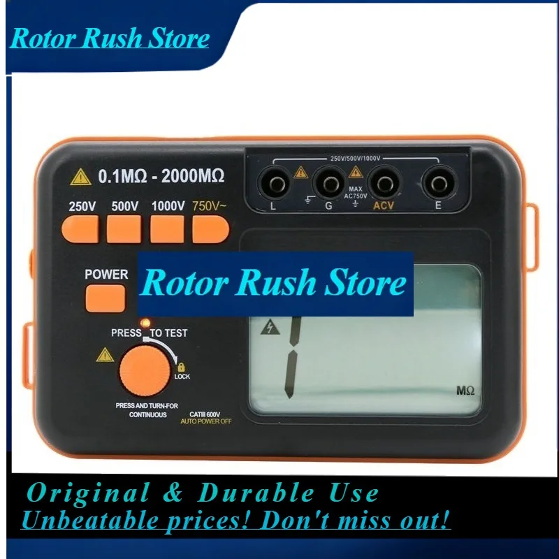 RoRuSFor VC60B +/VC60D + Insulation Resistance Tester/VC60E +/VC60F/H Mega Ohm Meter Insulation Shake Meter