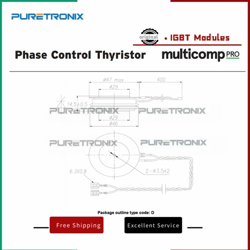 MPPCT750D240 MPPCT750D220 Free Shipping New Original Thyristor Module