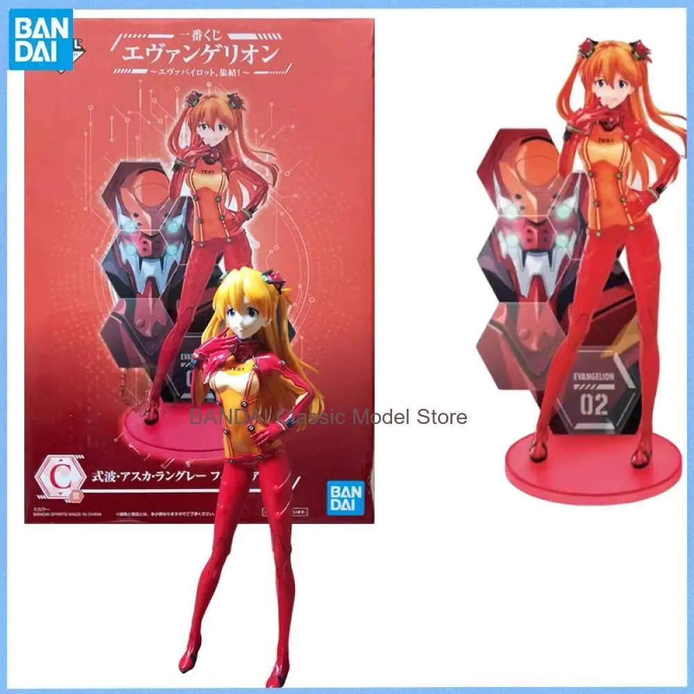 

BANDAI SPIRITS Ichiban KUJI Оригинальная аниме-фигурка Rebuild of Evangelion Soryu Аска Лэнгли, подвижная игрушка, коллекционный предмет
