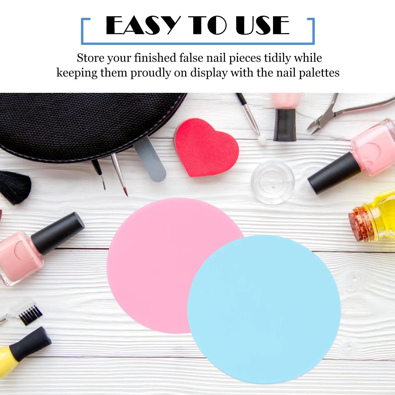 10Pcs Premium Silicone Nail Art Color Mixing Plates Firm Sanitary Manicure Tool for Salon Home Use Nail Coloring Palette