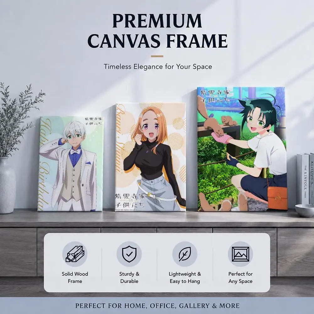 Popular Manga S-Shiunji-ke no Kodomo-tachiS Framed Wall Painting Framed Poster Wall Decor – Complements Any Wall Ambiance