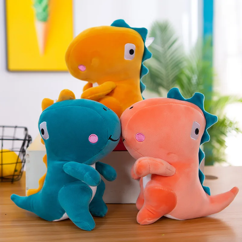 New Creative Super Cute Dinosaur Plush Toy Doll Q Version Tyrannosaurus Rex Doll Children's Birthday Gift Girls Holiday Gift