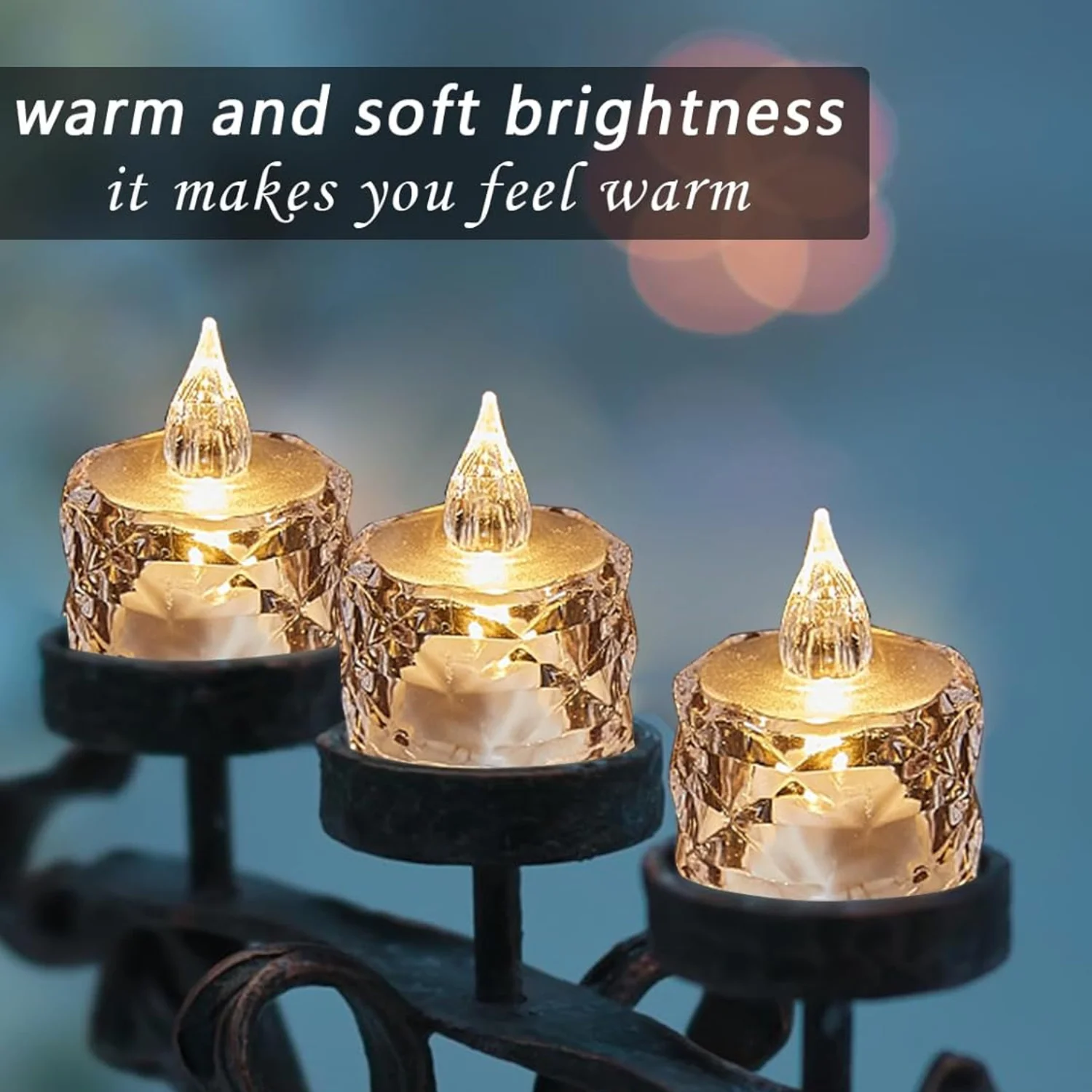 4/12 قطعة شموع بلاستيكية عديمة اللهب أضواء بطارية LED Tealight مع لهب واقعي للمنزل عطلة حفل زفاف ديكور الطاولة