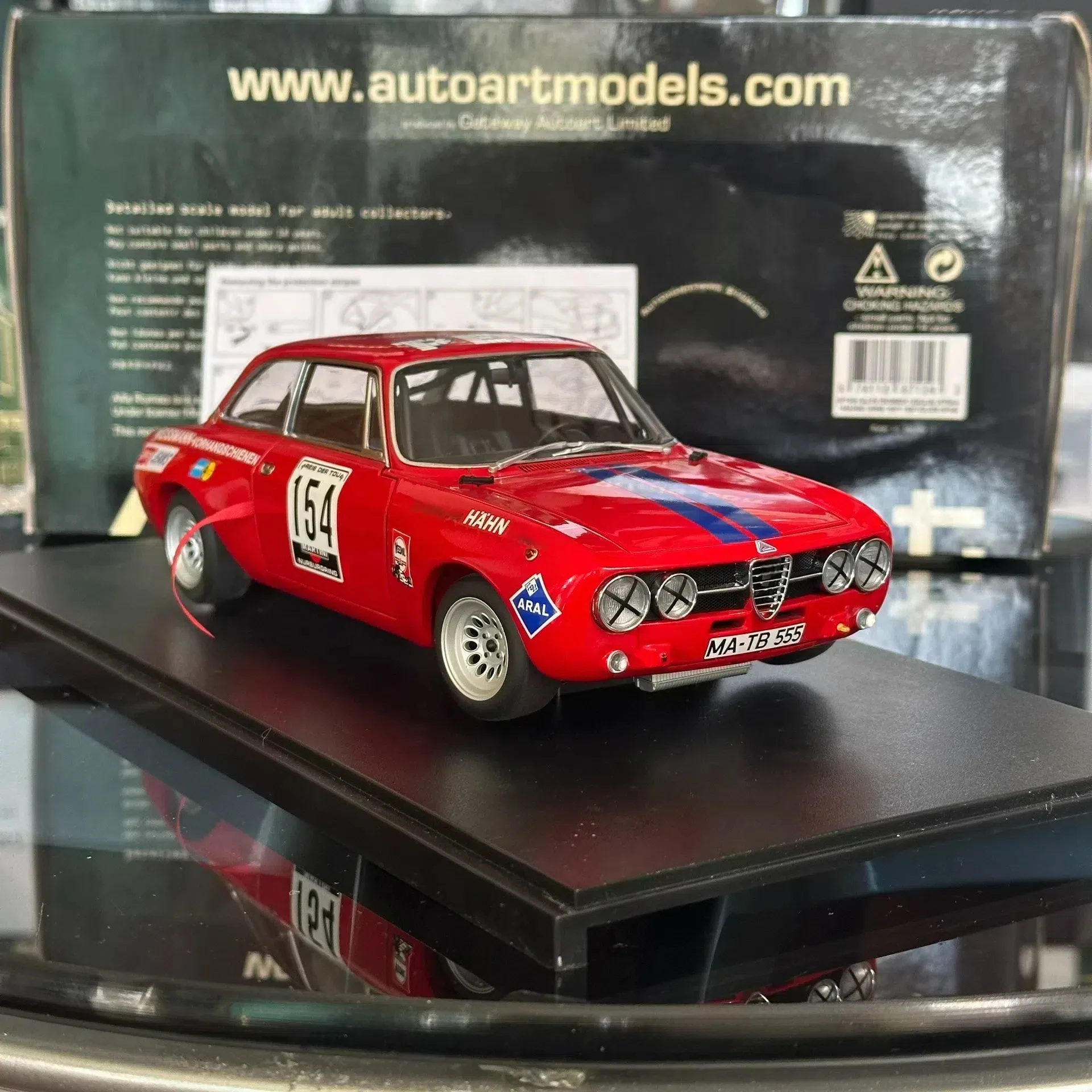 Autoart 1:18 GT Am Hahne DRM 1971 No.154 Simulation Limited Edition All Open Alloy Metal Static Car Model Toy Gift