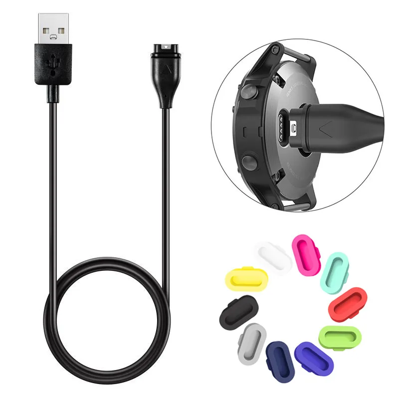 USB Charger For Garmin Fenix 7 7S 7X 6S 6X 5 5S 5X Forerunner 245 Venu Vivoactive 3 4 4S Charging Cable Dock Smart Watch Charger