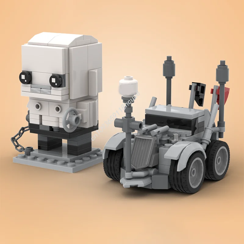 200 Uds. MOC Nux coche Mad Max Fury Road Brickheadzed modelo de construcción juguete bloques arquitectura montar DIY regalos de navidad Idea niños