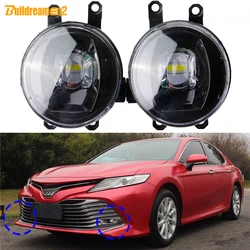 2 X 30W 8000LM Car Left + Right LED Lens Fog Light Assembly Daylight H11 For Toyota Camry SE XSE 2018 2019 2020 2021 2022 2023