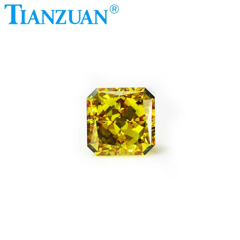 

High Quality Square Shape Nanosital Color Loose CZ Stone Cubic Zirconia Stone Synthetic Gems Beads For Jewelry