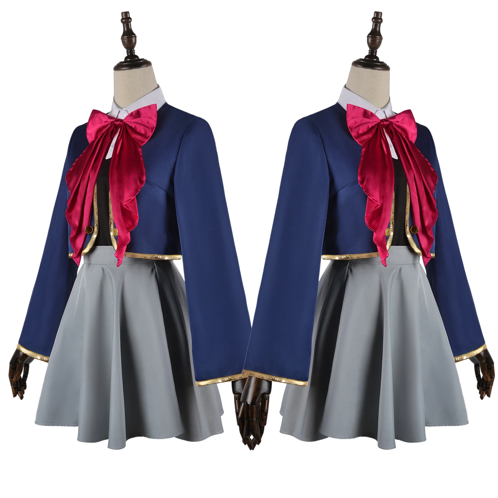 Anime Oshi no Ko Cosplay Ai Hoshino Ruby Akuamarin Arima Kana Cosplay Costume Girls School Uniform Aqua Lolita Dress Suit Wig