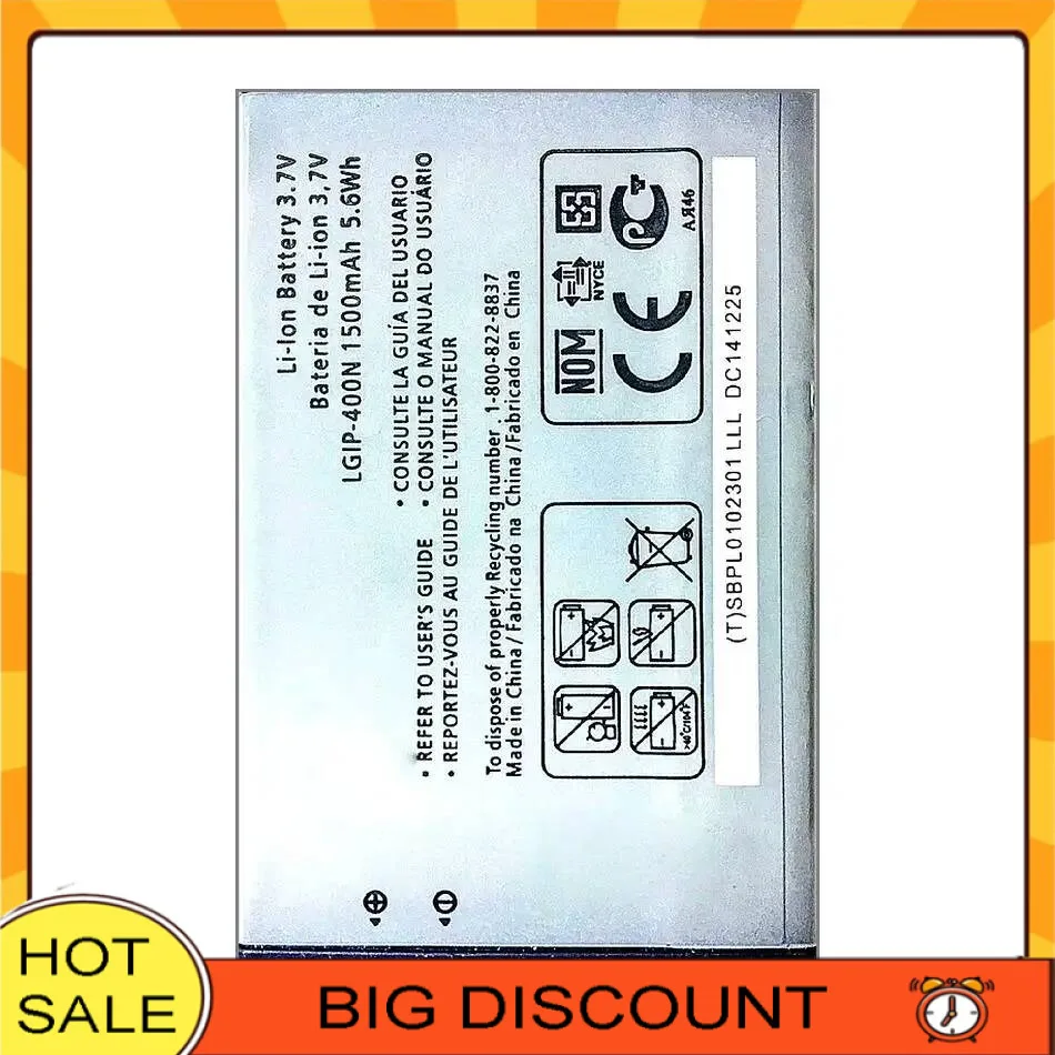 

Lgip-400N 1500Mah Durable For LG Optimus M C U V T S 1 VM670 LS670 MS690 P503 P500 P520 P505 P509 Mobile Phone Battery