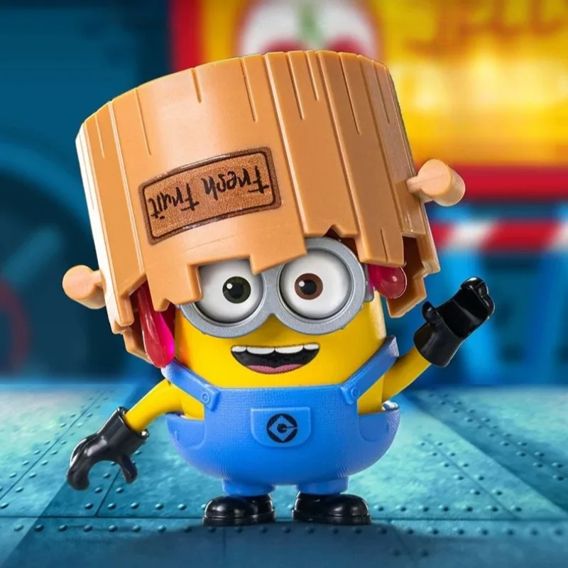 BLOKEES Minions Building Blocks Kawaii Cartoon Celebration Party Assembling Toy Desktop Model Children's Holiday Gifts