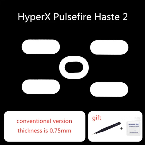 Imagen 2 del producto 1 Juego de patines de ratón ultrafraglide para HYPERX Pulsefire Haste 2 pies de ratón de velocidad de Control versión ICE espesor 0,75mm deslizadores de ratones