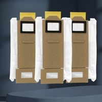 10PCS Dust Bags for Xiaomi Roborock Mijia S7 T7S T7 Plus Non-Woven Dust Bag Pet Hair Filter Non-Woven Replacement Parts