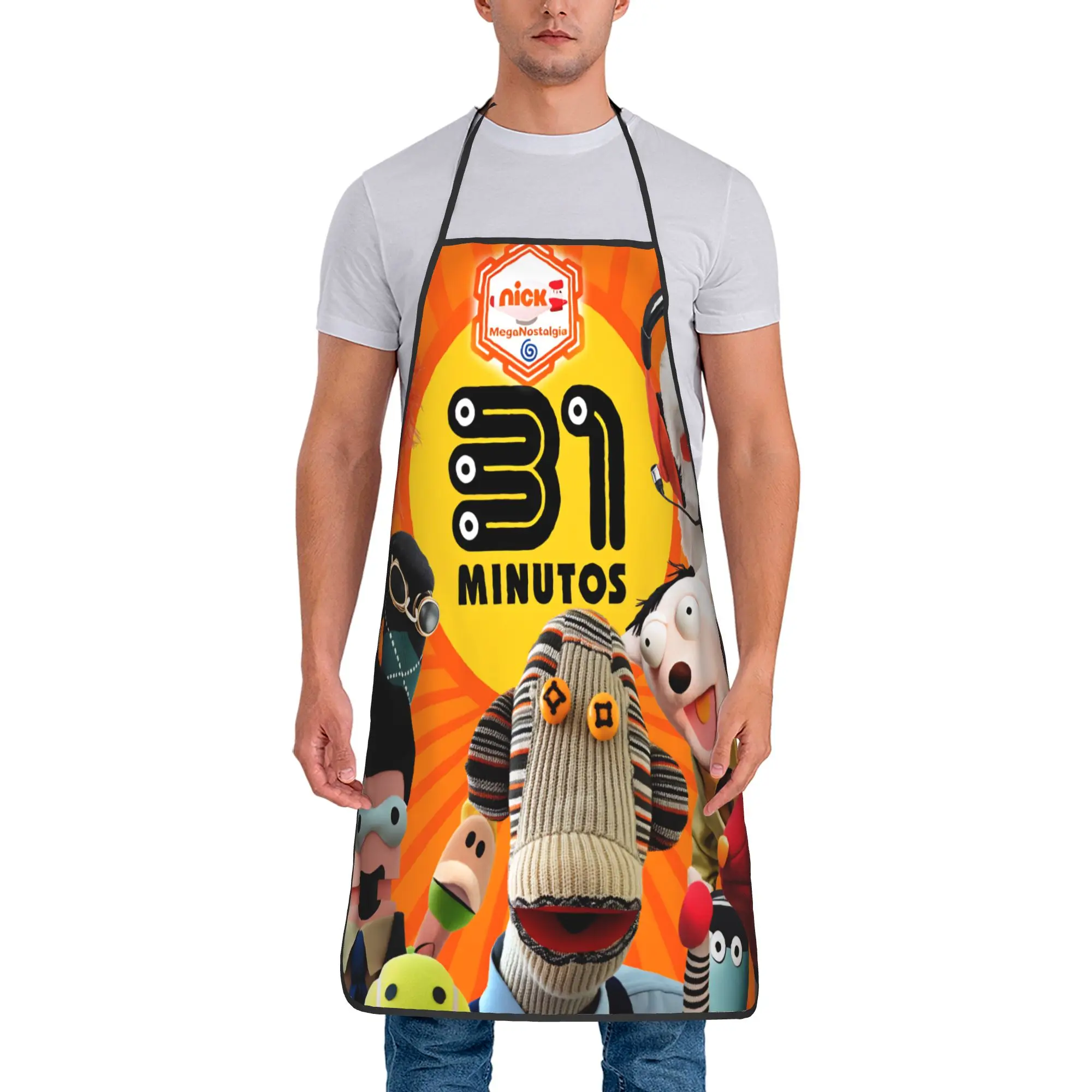 Comedy 31 Minutos Sketches Apron  Cleaning Barber Kitchen Accessories Restraunt Fashion Aprons without Pocket