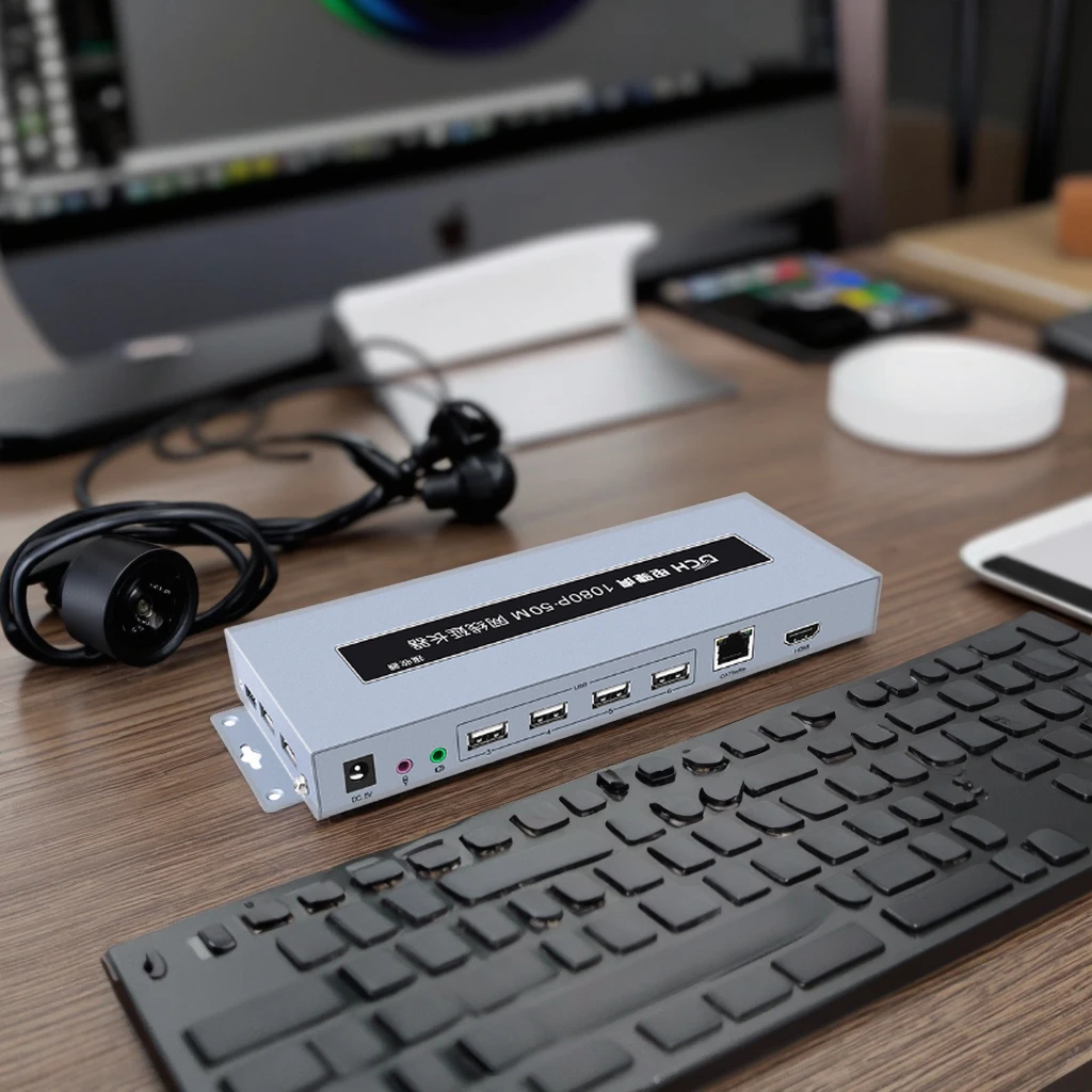 DTECH HD 1080p Sinal de Áudio e Vídeo 50m Extensão USB2.0 HDMI KVM EXTENDER